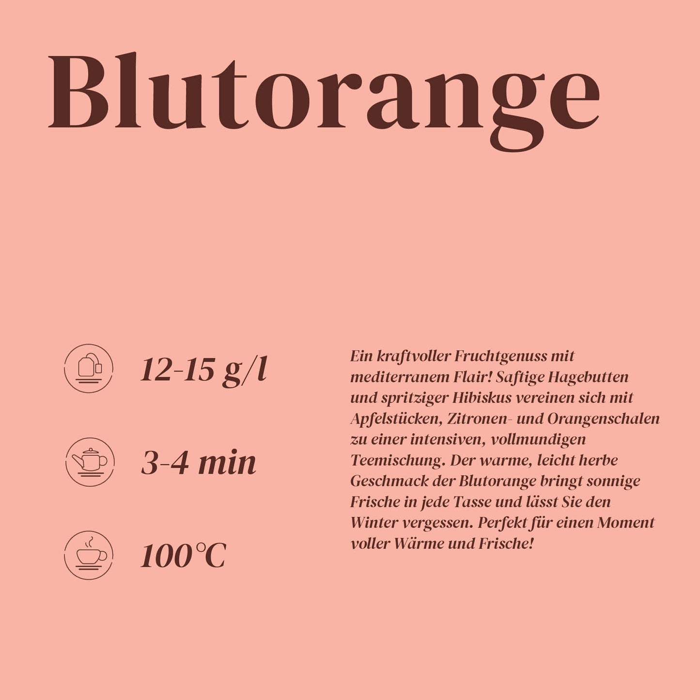 Blutorange Früchtetee