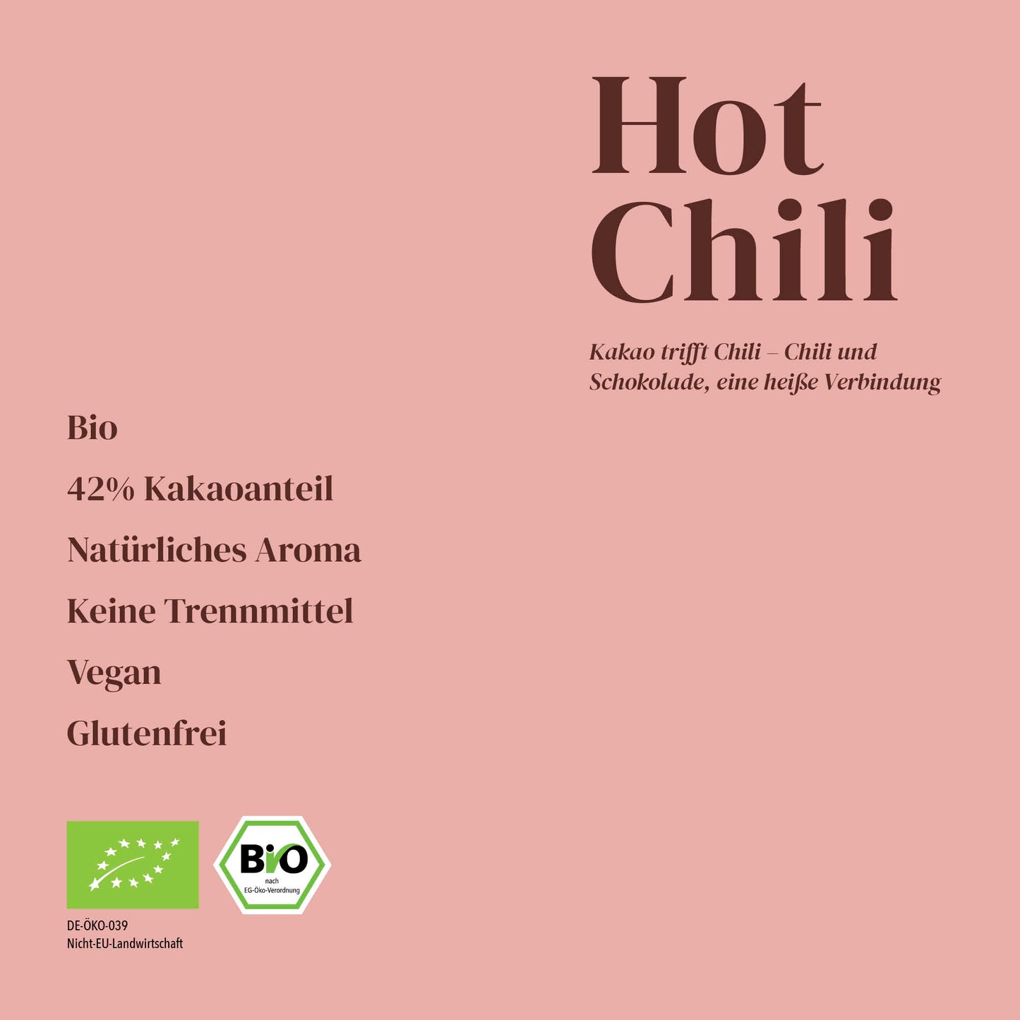 MARC & KAY | Bio-Trinkschokolade | Hot Chili | vegan | 250g