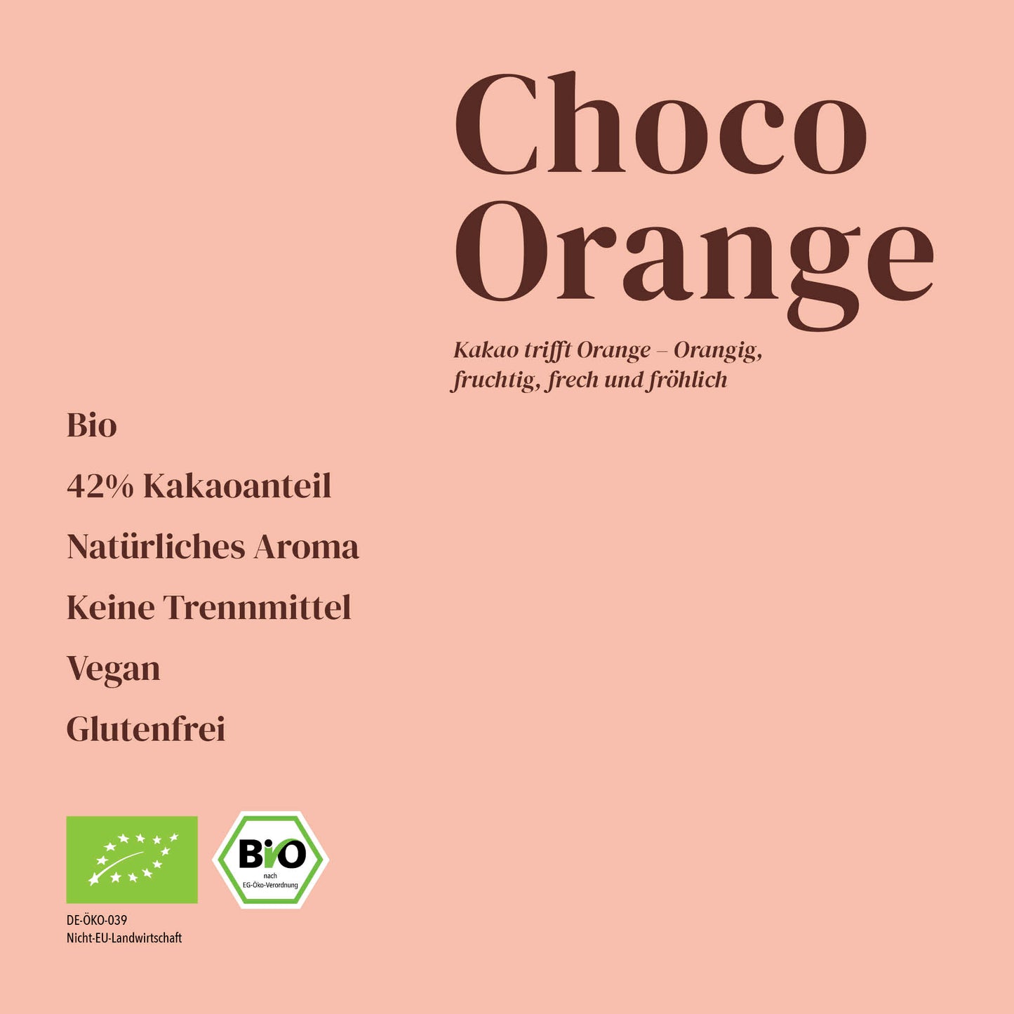 MARC & KAY | Bio-Trinkschokolade | Choco Orange | vegan | 250g