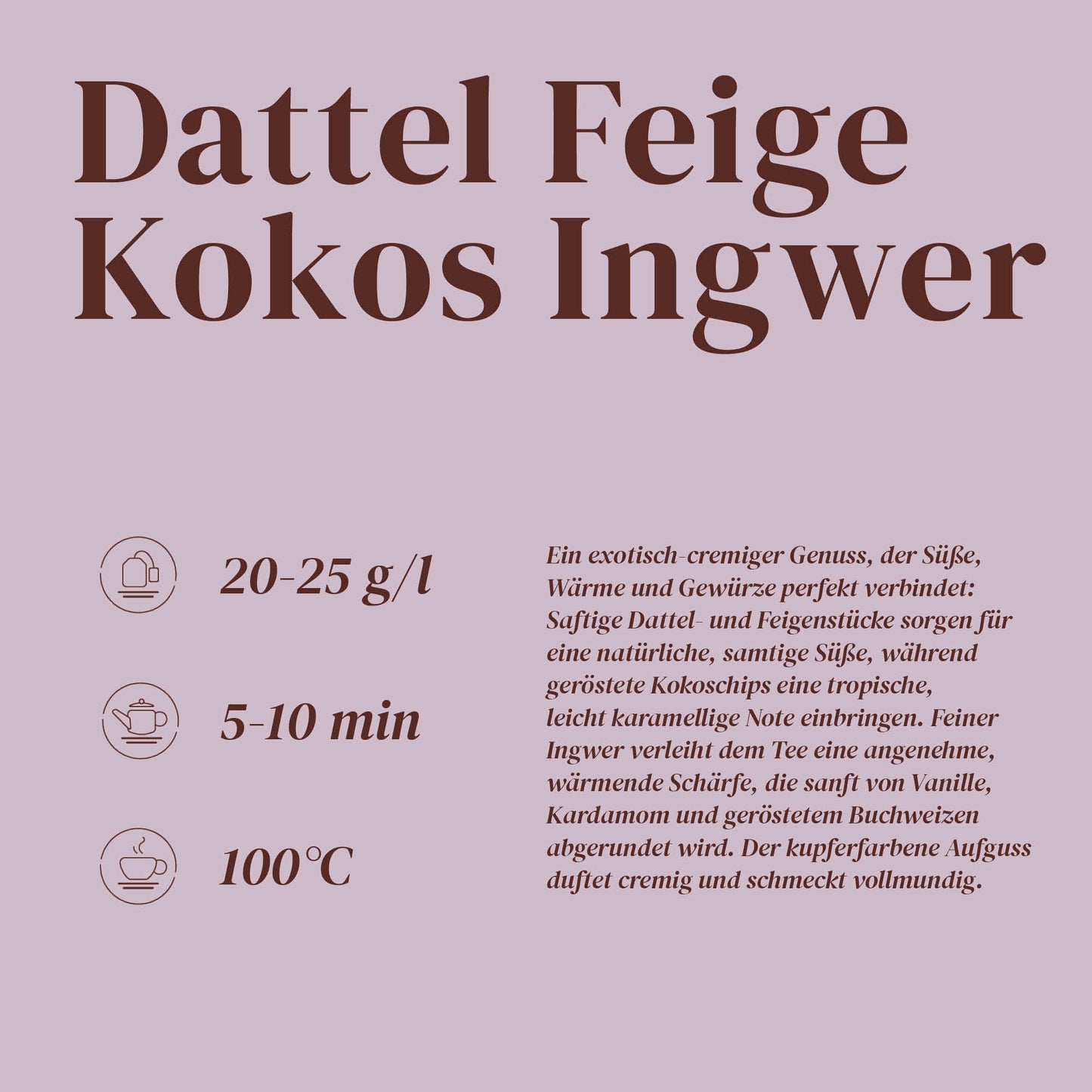 Dattel Feige Kokos Ingwer