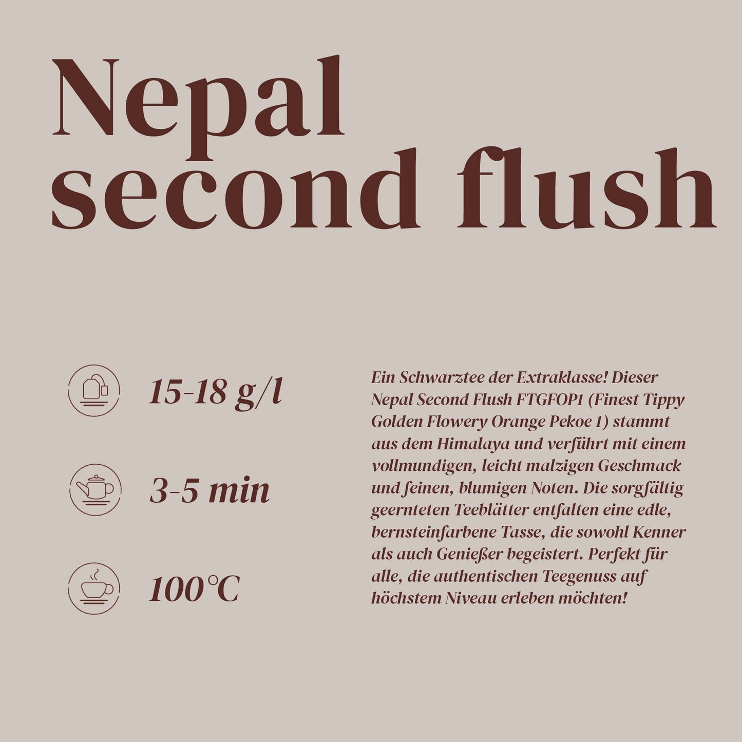 Alpaca Tea | Schwarzer Tee | Nepal second flush FTGFOPI Maloom | lose | wiederverschließbar
