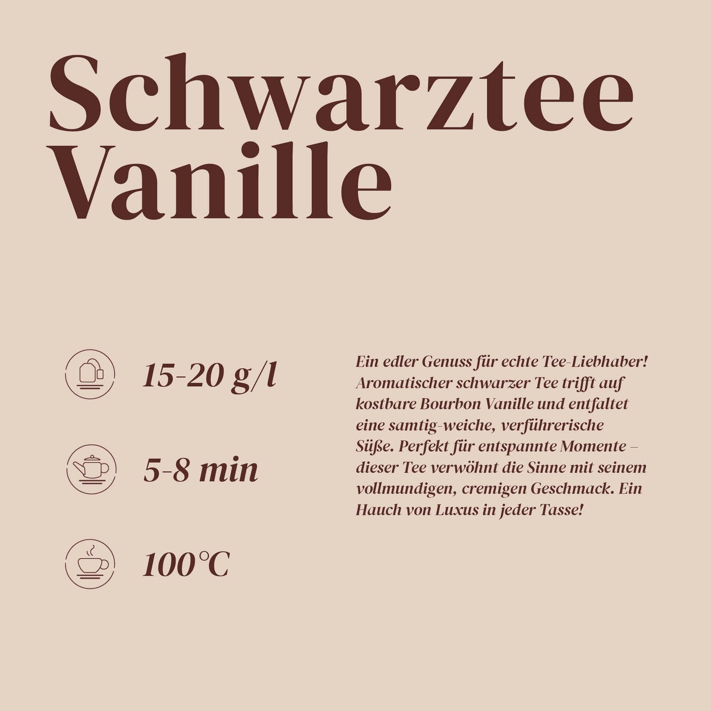 Schwarztee Vanille