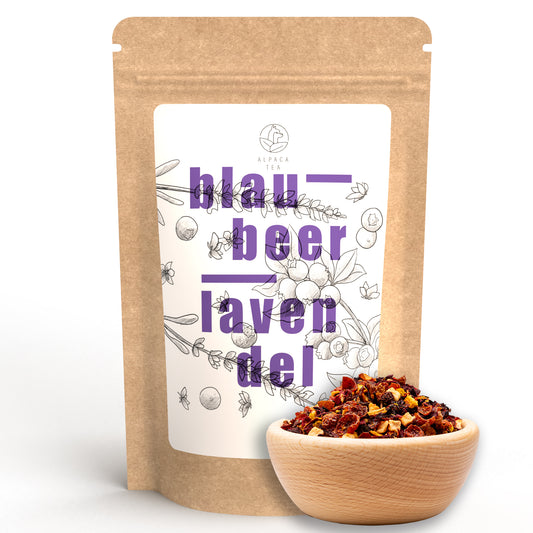 Alpaca Tea | Blaubeer Lavendel | Früchteteemischung| lose | wiederverschließbar