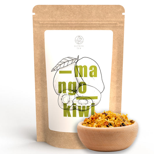Alpaca Tea | Früchtetee Mango Kiwi | lose Früchteteemischung | wiederverschließbar