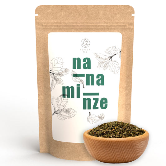 Alpaca Tea | Nanaminze (Krauseminze) | Früchteteemischung | lose | wiederverschließbar