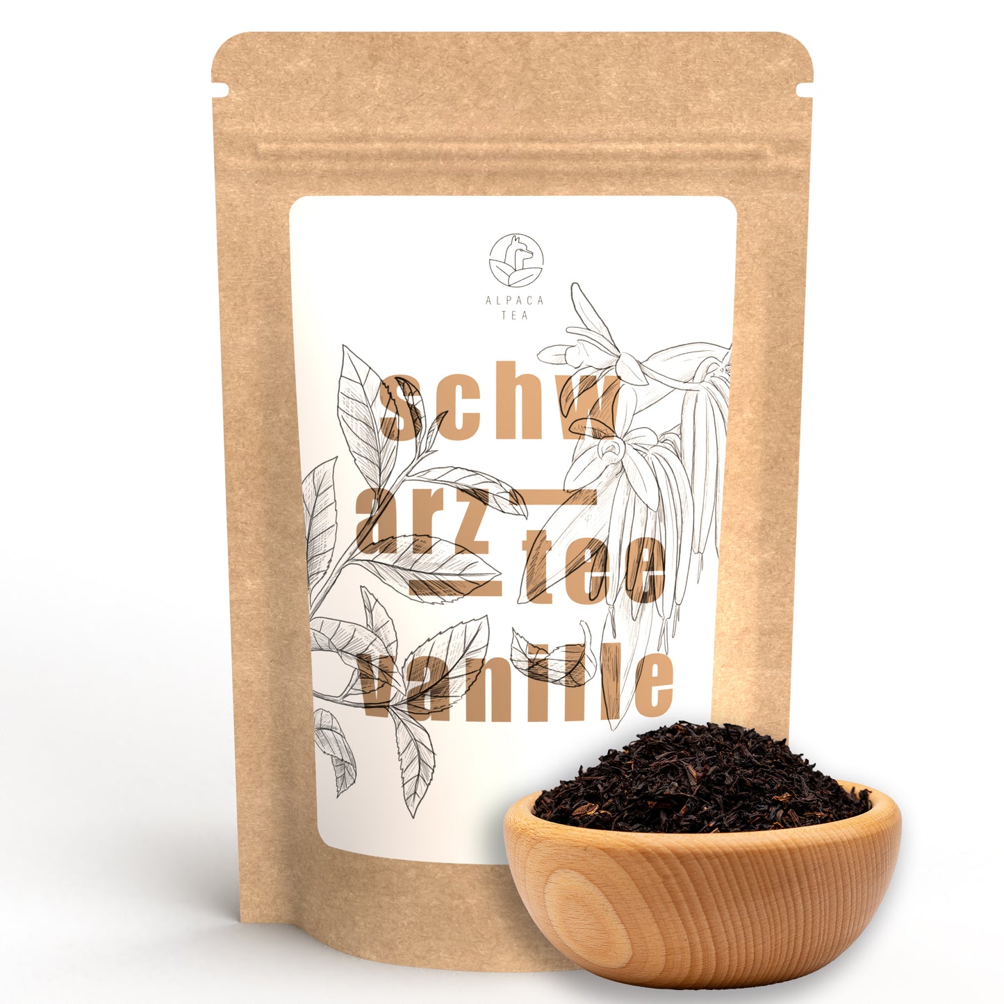 Alpaca Tea | Schwarztee Vanille | lose Schwazteemischung | wiederverschließbar