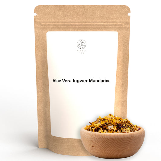 Alpaca Tea | Aloe Vera Ingwer Mandarine | Früchteteemischung | lose | wiederverschließbar