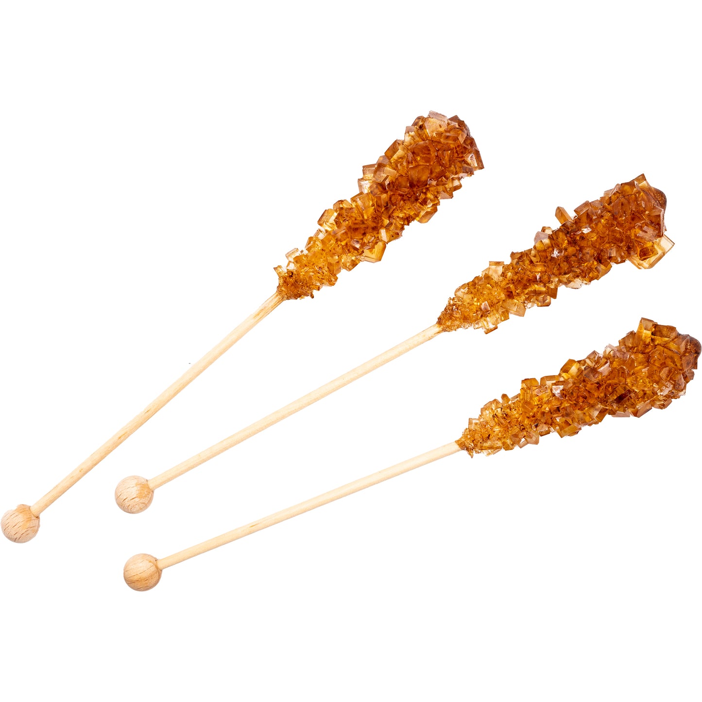 100x braune Kandissticks (Rock Candy) 12,5g